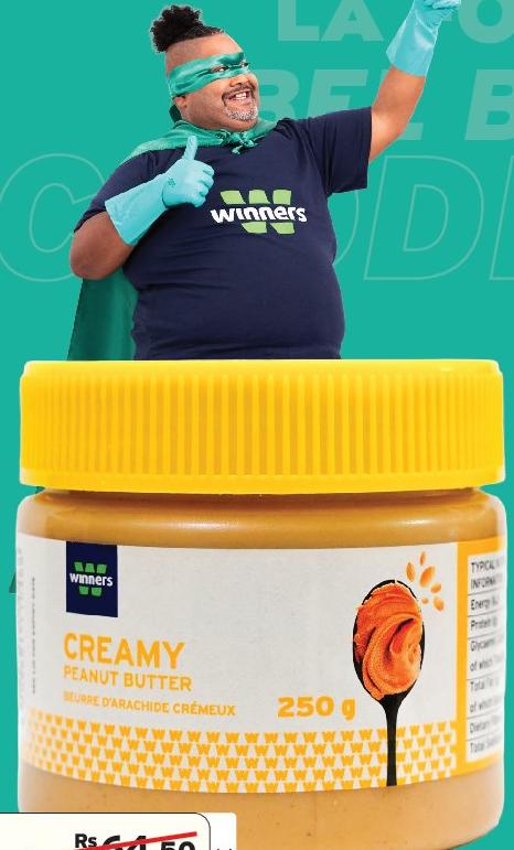 Winners Peanut Butter Creamy Smooth 250g
