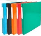 Carrefour Rigid Ring Binder, 4 Rings, 40mm Spine, Assorted Colors