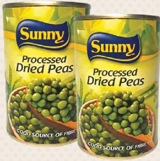 Sunny Processed Dried Peas 425g