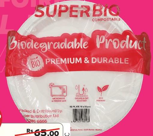Superbio SB Plate 10 Inch x 10 Pcs