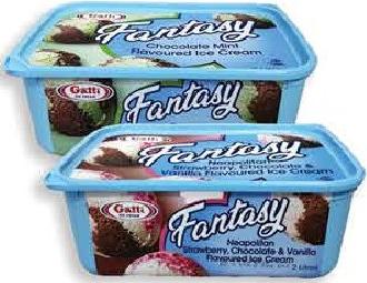 Gatti Fantasy Ice Cream 2Lts (3 Refs)