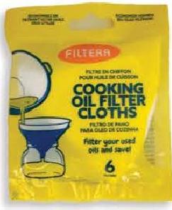 Filtera Cooking Oil Filter Cloths 6 PCS