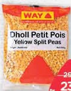 Way Dhol Petit Pois Yellow Split Peas 500 g