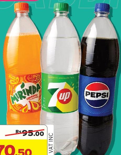 PEPSI / MIRINDA / 7UP 1.5LT (GAMME EXCEPT PEPSI BLACK / 7UP ZERO SUGAR 1.5LT)