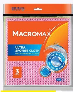 Macromax Ultra Sponge Cloth 3 Pcs