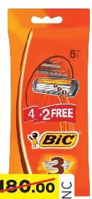 Bic 3 Sensitive Rasoir Homme x 4