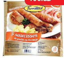 Farmstead Chicken Cheese Sausages 5 PCS - 250g