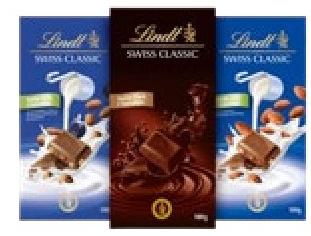 LINDT Swiss Classic Chocolate 100g