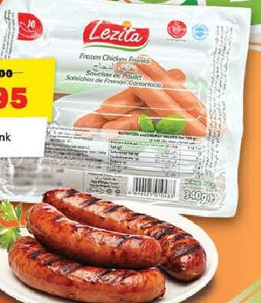 Lezita Chicken Frank 340g