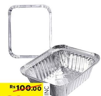Aluminium Foil Container Lid X 5 (144 X 119 X 4)