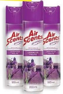 Air Scents Air Freshener Aerosol 200ml (4 Refs)