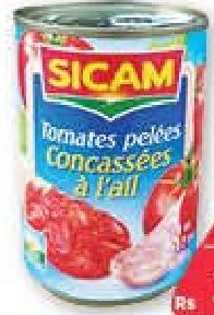 Sicam Peeled Potatoes Crushed with Garlic, Diced, Whole, Chopped 400 g