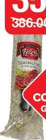 Saucisson Droit Porc - Polette le paquet de 400g