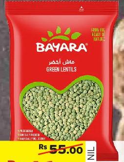 Bayara Green Lentils 400G