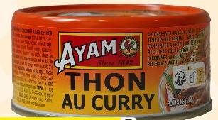 AYAM THON AU CURRY / PIMENTÉ / PIMENT À LA TOMATE 160G