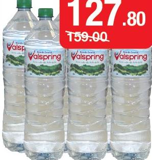 Valspring Source Water, Lot of 6 bottles, 1.5L each