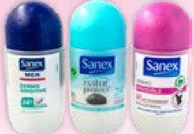 Sanex Roll On 50ml (all refs)