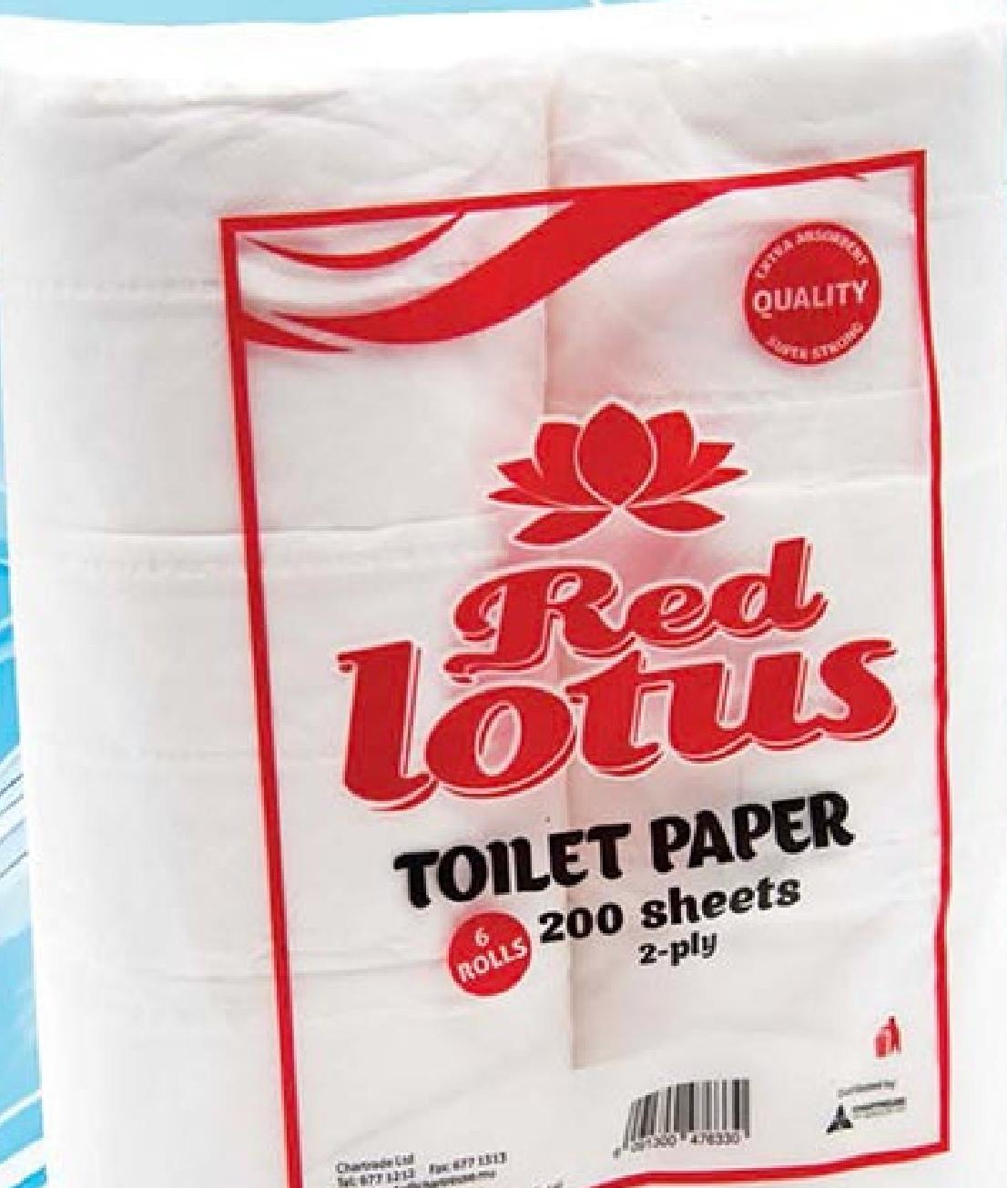 Red Lotus toilet Paper Roll X 6