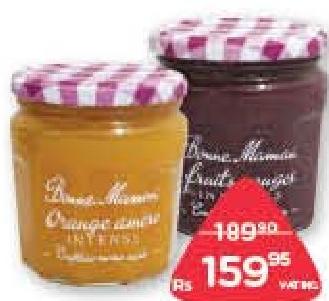 Bonne Maman Intense Apricots, Figs, Strawberries, Red Fruits, Bitter Oranges, Peaches Jam 335 g