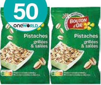 Bouton d'Or Pistaches Grillées & Salées 150g