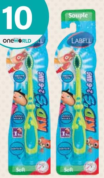 Labell Brosse à Dents 2-6Ans x 1