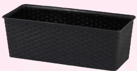 Effet Plastic Rattan Lic Pot 30 x 13.5cm