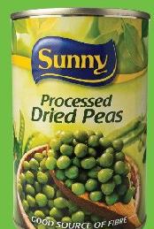 Sunny Processed Peas 425G