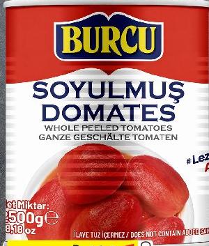 BURCU WHOLE PEELED TOMATOES 2500G