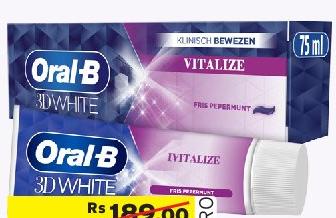 Oral-B 3D White Fresh Vitalize & Artic Toothpaste 75ml