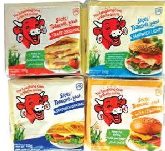 The Laughing Cow Cheese Slices 200g (4 Refs)