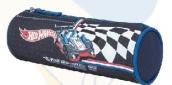 Hot Wheels Round Pencil Case 22.5 x 7.3 cm
