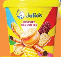 JULIE'S Festive Assorties Biscuits 530g Tub