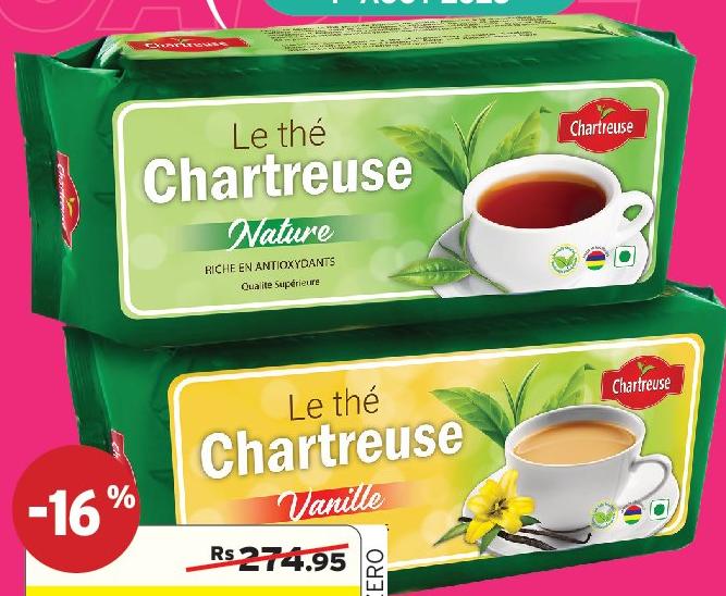 LA CHARTREUSE THÉ VANILLE / NATURE 500G
