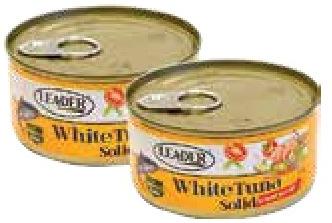 Leader White Tuna Solid in Sunflower Oil 175g