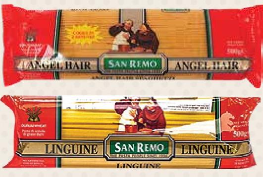 San Remo Angel Hair / Linguine / Plain Fettuccine 500g