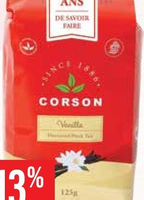 Corson Vanilla Black Tea 125g