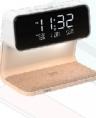 LED Alarm Clock 3-in-1 with Charger Lumix-15 w Color: White