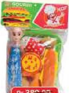 Gourmet Kitchen Toy Set with Doll